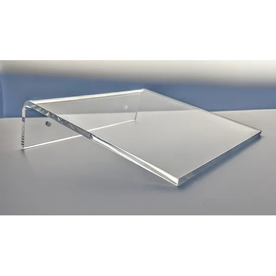Estante Flotante Transparente 8  Largo Profundidad