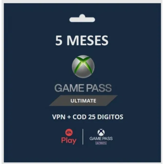 Xbox Game Pass Ultimate Assinatura 5 Meses Código 25 Digitos