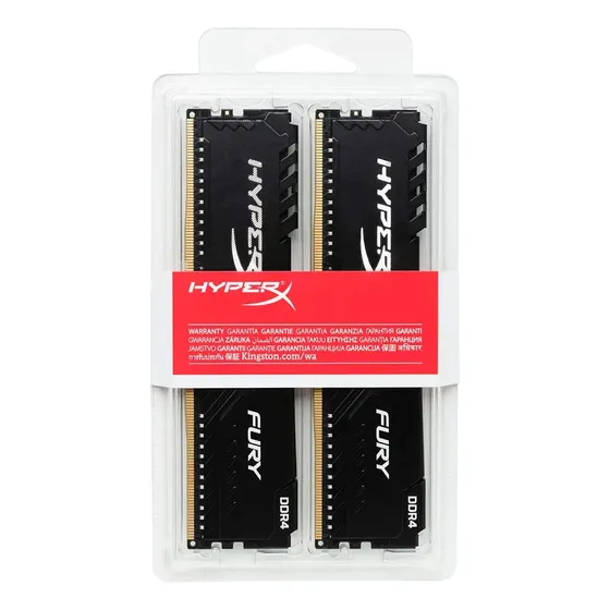 Memoria Ram Kingston Hyperx Fury 8gb 2x4gb Ddr4 Black Pc
