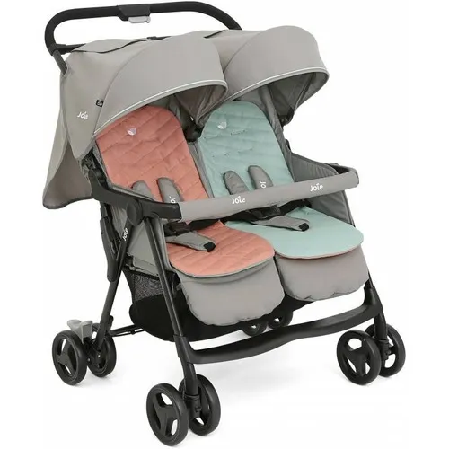 Coche Joie Mellizos Aire Twin Color Del Chasis Negro Color Gris