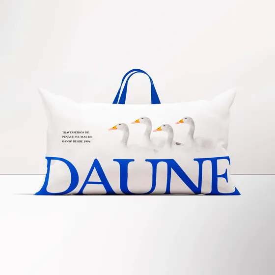 Daune Plumas de Ganso 70x50cm travesseiro branco