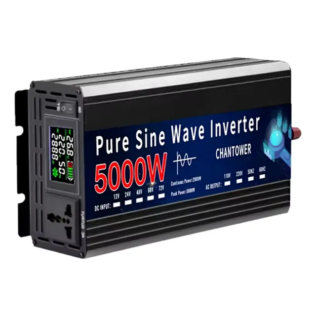 Inversor De Onda Pura 5000w 60hz 12v A 110v