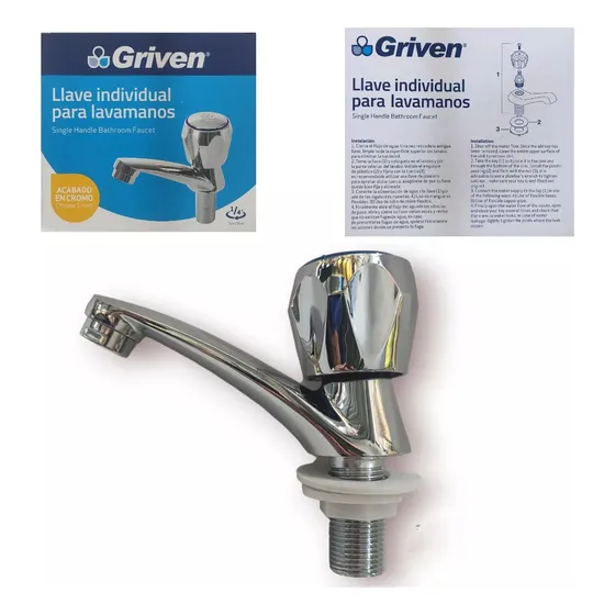 Llave Lavamanos Grifo Individual De Baño