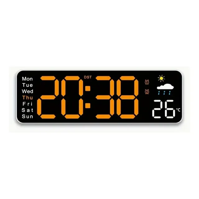 Reloj De Pared O Mesa Led Digital Pequeño Con Control