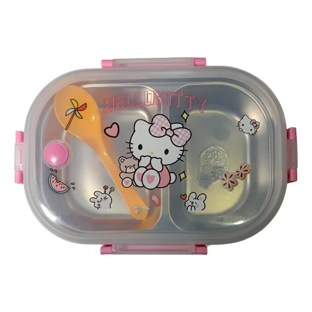 Porta Lonchera Metálica Comida Kuromi Melody Hello Kitty Cin