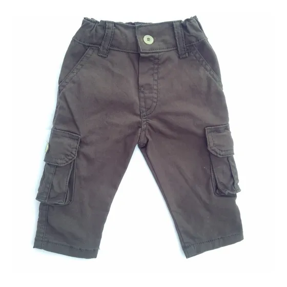 Pantalon Cargo Tiki Gabardina Bebe Infantil Talles 0 Al 3