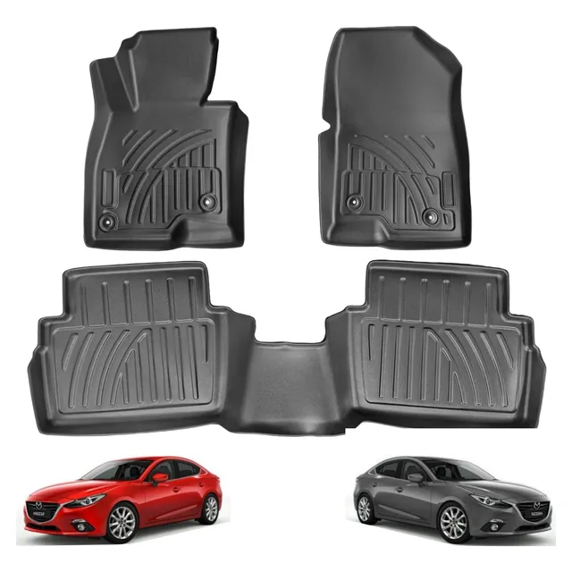 Tapetes Termoformado 3d 3 Pzas Mazda 3 Axela Sedan 2017-2018