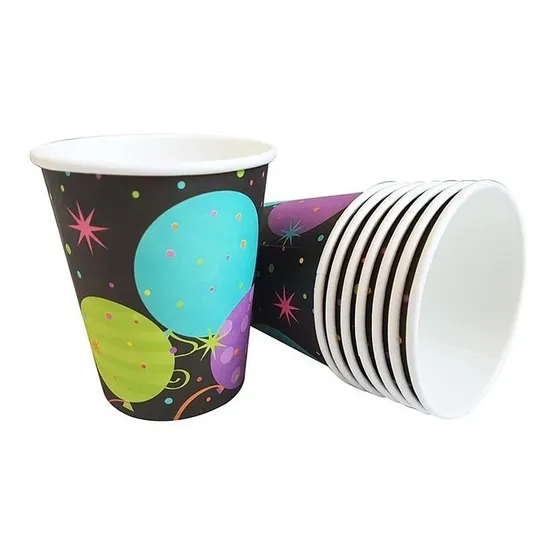 Vasos De Cumpleaños Globos 8 Unidades Glam
