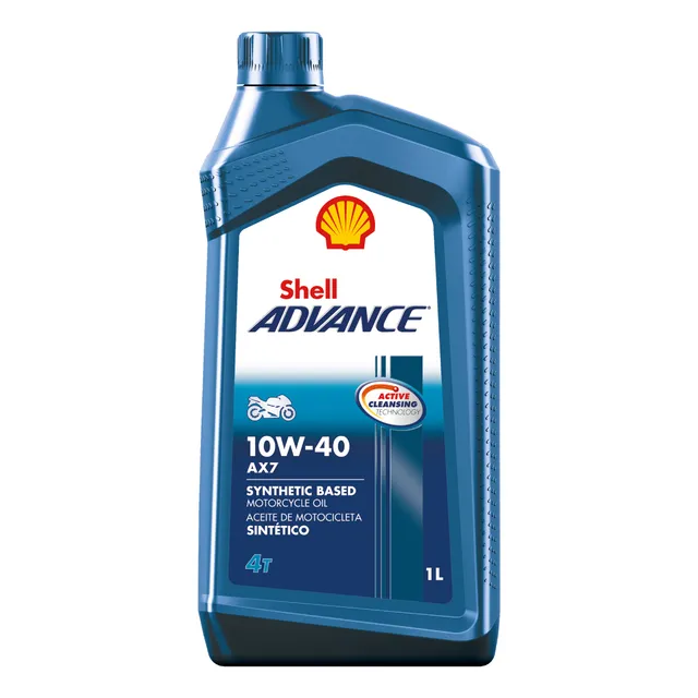 Aceite De Motor Shell Advance 4t Ax7 10w40 1 Litro