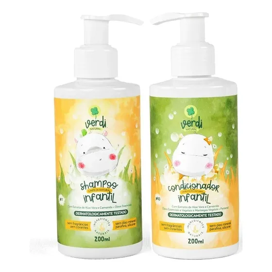 Kit Shampoo + Condicionador Verdi Natural Aloe Vera Camomila