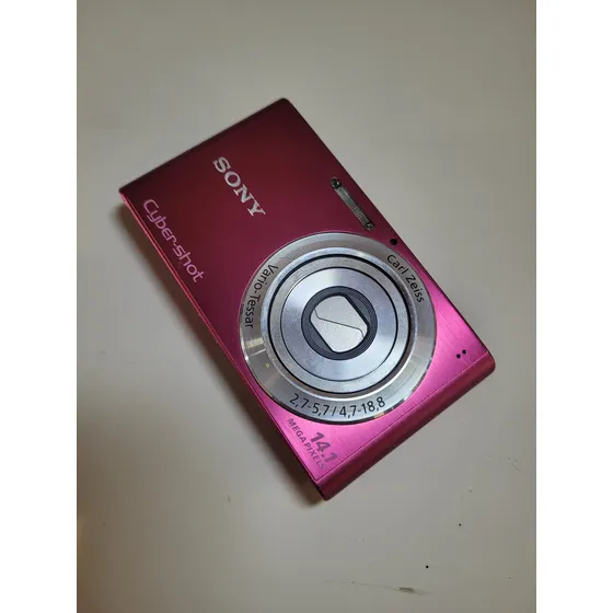 Câmera Sony Cyber-shot Dsc-w320 - Rosa Chiclete Rosa