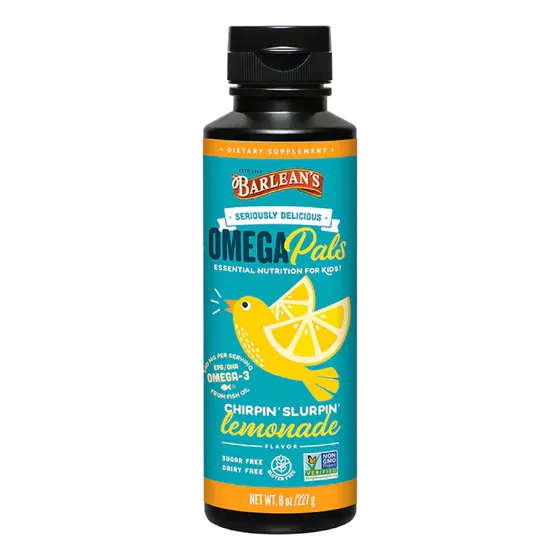 Suplemento Omega 3 24 De Barlean's Omega Pals Chirpin' Slurp