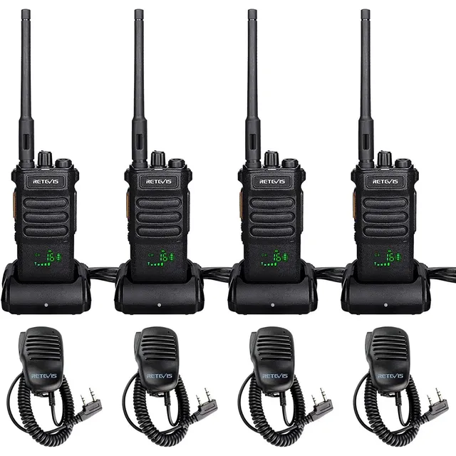 Retevis Rt86 (4) Radios Largo Alcance 2600 Mah Walkie Talkie
