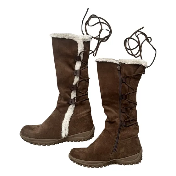 Botas Impermeable Color Café Altas (como Nuevas)