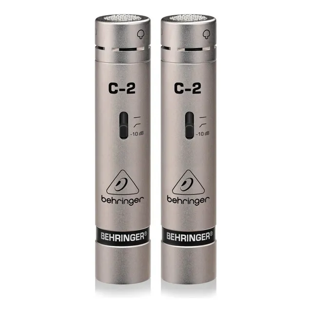 Micrófonos Behringer C-2 Condensador Cardioide color plateado