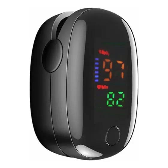 Oximetro Digital De Pulso Dedo Médico Pulsometro Profesional Negro Para Adultos Y Niños Sacre Solutions