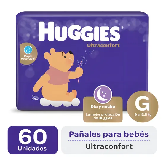 PAÑAL HUGGIES ULTRACONFORT G X60