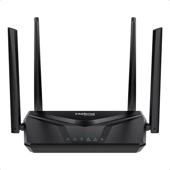 Roteador Wi-fi 5 W5-1200gs Dual Band Ac 1200mbps Intelbras Cor Preto
