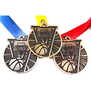 13 Medallas Metálicas Basquetbol Color Oro, Plata O Bronce 13 Medallas Metálicas Basquetbol Color Oro, Plata O Bronce