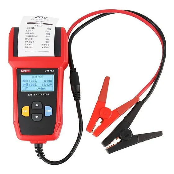 Tester Digital De Bateria 12v/24v Con Impresora Uni-t Ut675a