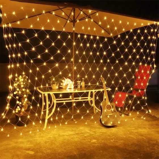 Serie Red Cascada Malla Led Adorno 3.5m 360 Led