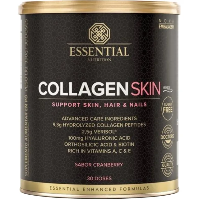 Suplemento Essential Nutrition Collagen Skin Cranberry Lata 330g 30 Doses