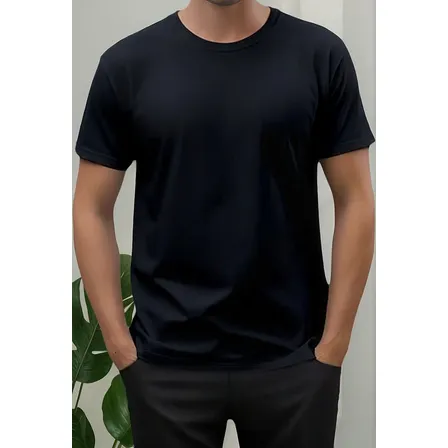 Polera Manga Corta Hombre 100% Algodon - Unisex