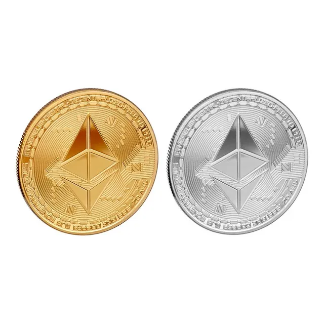 Moneda Ethereum Físico Coleccionable + Capsula Criptomoneda