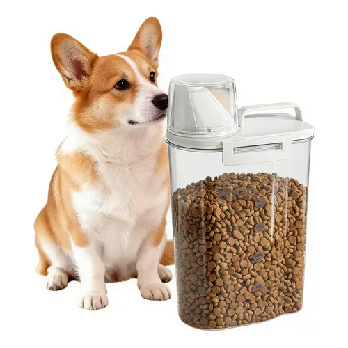 Kit Porta Ração E Petisco Pote Hermético Pet Cães Bpa Free Cor