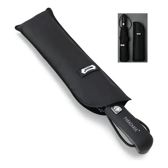 Parachase Jp506 Sombrilla Automática Presidencial Tamaño Grande Color Negro Liso