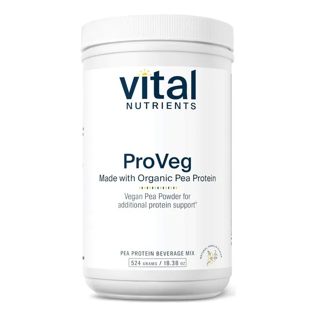 Proteína De Guisante Orgánica Vital Nutrients 524 Gr Vainilla