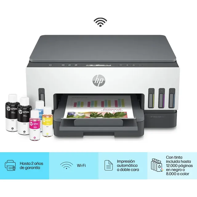 Impresora Multifunción Hp Smart Tank 720 con wifi 220V