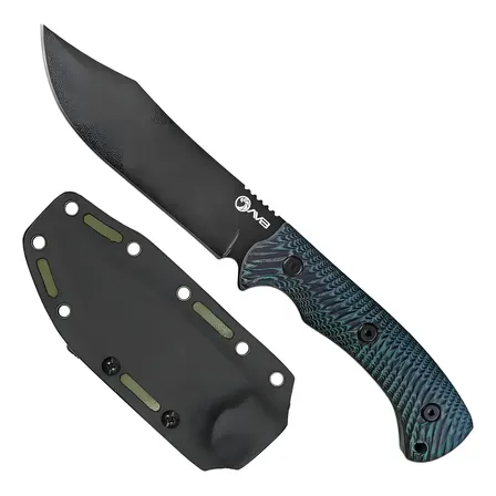 Faca Carbon Scimitar AVB CAS-2012 Aço Carbono 65Mn 11.5cm Camping