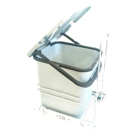 Porta Residuos Extraible 18 Lts. Push Pvc Mesada Cocina