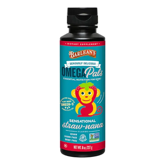 Suplemento Omega 3 De Barlean's Omega Pals Para Niños 220 Ml