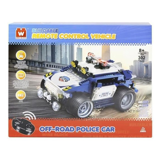 Coche Policía Todo Terreno Armable | Tipo Mega Blocks Y Lego Coche Policía Todo Terreno Armable | Tipo Mega Blocks Y Lego
