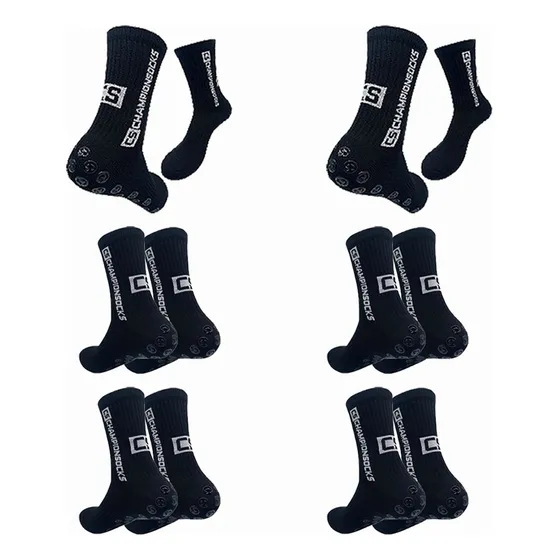 Calcetines De Fútbol Transpirables Y Antideslizantes 6 Pares
