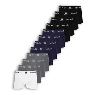 Kit 12 Cuecas Polo Wear Masculina Boxer Microfibra Kit 12 Cuecas Polo Wear Masculina Boxer Microfibra