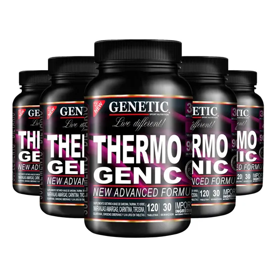 5 Ripped Thermogenic Genetic Quemador Grasa Abdominal Dieta