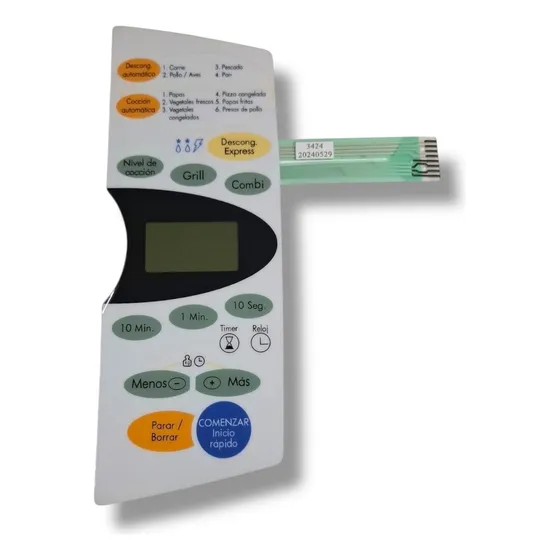Frente Botonera Teclado Microondas Compatible Con Bgh 24960