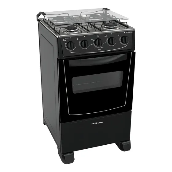Cocina Punktal Viena Super Gas 4h Horno 51l Limpia Fácil