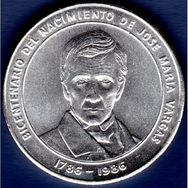 Moneda De Plata Bicentenario De José María Vargas