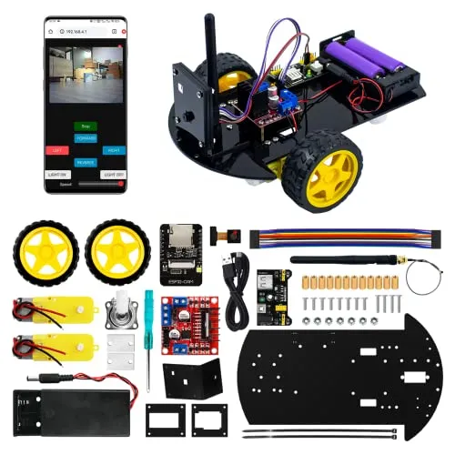 Kit De Coche Robot Inteligente Lafvin 2wd Wifi Esp32 Para Pr