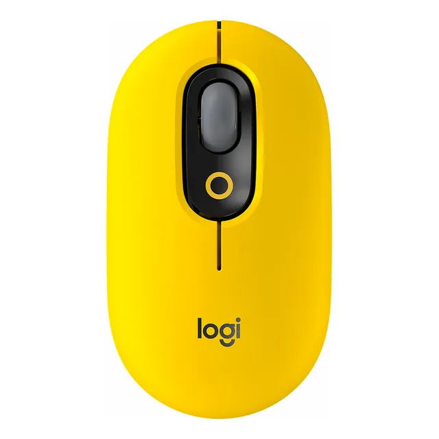 Mouse Logitech Pop Optico 4000dpi Inalambrico Amarillo
