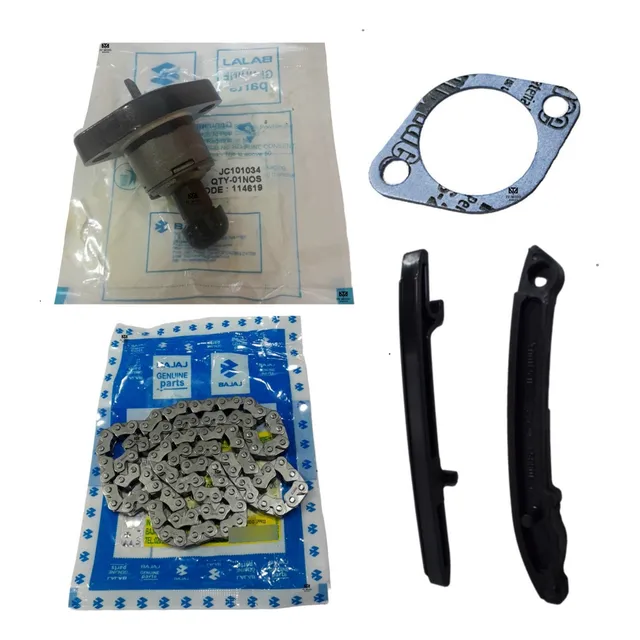 Kit Cadenilla+guias+tensor+empaque Pulsar Ns200/ Rs200 Bajaj