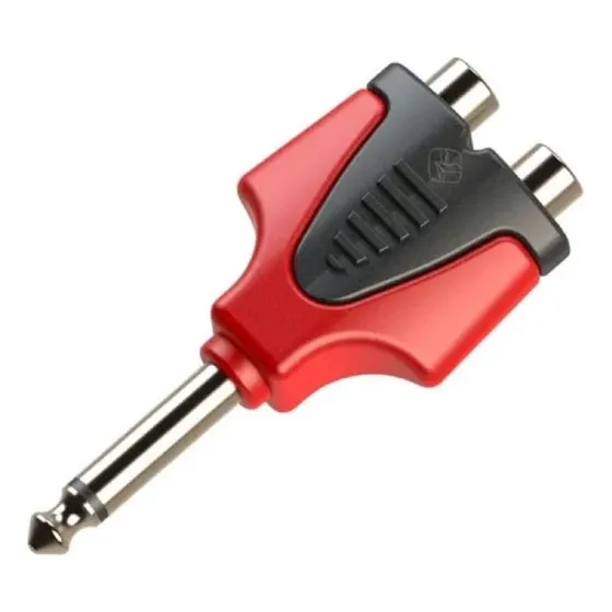 Adaptador Roxtone Rpan335 2 Rca A Plug Macho Mono 6.3