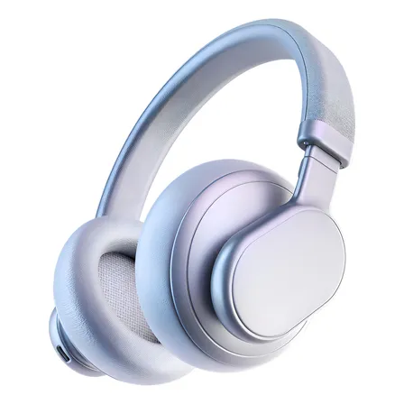 Audífonos Bluetooth 5.3 Inalámbricos Diadema Bmani T1, Sonido Hi-res, Cancelación De Ruido, 72 Horas Autonomía, Carga Rápida 10min, Micrófono, Deportes/gamer, Color Gris, Diseño Ligero Cómodo