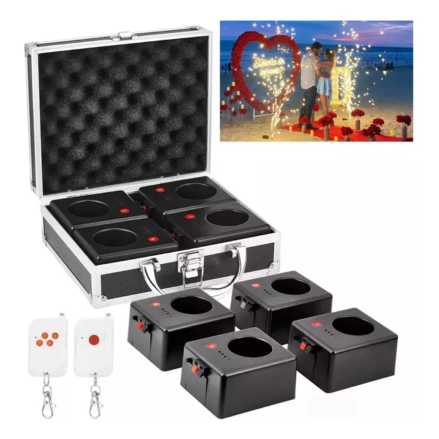 Pirotecnia Fria Control Remoto Detonadores Chisperos 4pzs