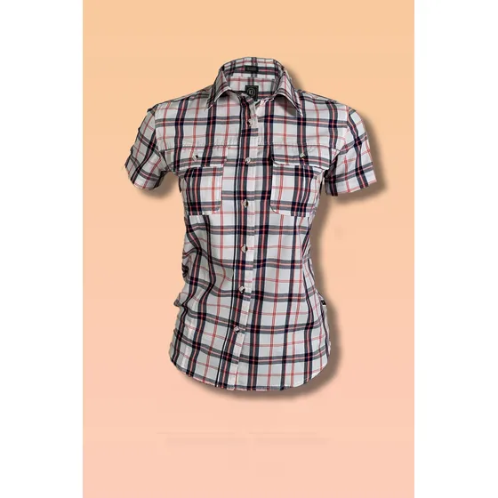 Camisa Casual Cuadros  Manga Corta Ref: Mc01-25