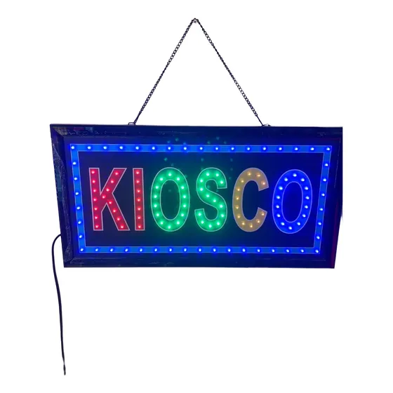 Kiosko Cartel Luminoso Led 48 X 25 Cm Oferta Especial